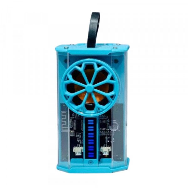 Wholesale Mecha Bluetooth Speaker: Transparent Steel Cannon Design, Light Rhythm, TWS Subwoofer P90 for Universal Cell Phone And Bluetooth Device (Navy Blue)