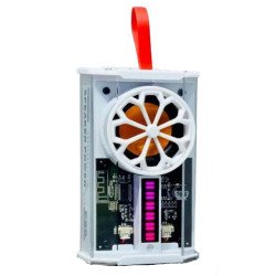 Mecha Bluetooth Speaker: Transparent Steel Cannon Design, Light Rhythm, TWS Subwoofer P90 for Universal Cell Phone And Bluetooth Device (White) Mecha Bluetooth Speaker: Transparent Steel Cannon Design, Light Rhythm, TWS Subwoofer P90 for Universal Cell Phone And Bluetooth Device (White)