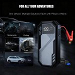 Wholesale 800A Peak Current Car Jump Starter with Smart Safety Protection, 6000mAh Power Bank and Flashlight (Black)