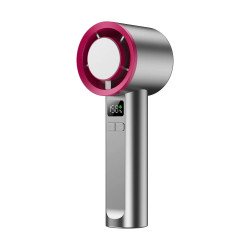 LED High Speed Handheld Cooling Fan 150 Speeds (Silver)
