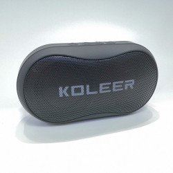Portable Curved Bluetooth Speaker with FM Radio, USB, Micro SD Slots & Detachable Strap S29 (Black)