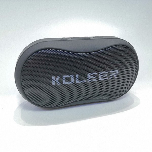 Wholesale Portable Curved Bluetooth Speaker with FM Radio, USB, Micro SD Slots & Detachable Strap S29 (Black)