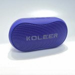 Wholesale Portable Curved Bluetooth Speaker with FM Radio, USB, Micro SD Slots & Detachable Strap S29 (Blue)