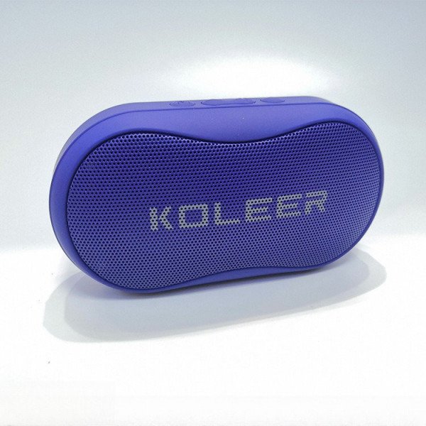 Wholesale Portable Curved Bluetooth Speaker with FM Radio, USB, Micro SD Slots & Detachable Strap S29 (Blue)