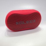 Wholesale Portable Curved Bluetooth Speaker with FM Radio, USB, Micro SD Slots & Detachable Strap S29 (Red)