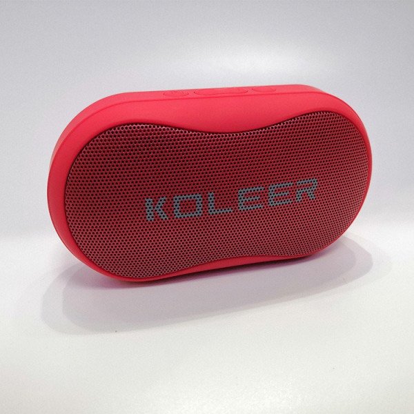 Wholesale Portable Curved Bluetooth Speaker with FM Radio, USB, Micro SD Slots & Detachable Strap S29 (Red)