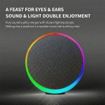 Wholesale Sphere Bluetooth Speaker with LED Light, USB-C Charging port, FM Radio & Expansive Sound S9 (Black)