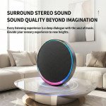 Wholesale Sphere Bluetooth Speaker with LED Light, USB-C Charging port, FM Radio & Expansive Sound S9 (Black)