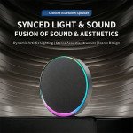 Wholesale Sphere Bluetooth Speaker with LED Light, USB-C Charging port, FM Radio & Expansive Sound S9 (Black)