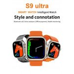 Wholesale Sports Sleek Design Advanced Features Fitness Bluetooth Smartwatch S9Ultra for iOS, Android (Includes 2 Black Watchbands)