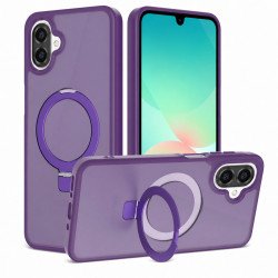 MagSafe Phone Case with Magnetic Ring Kickstand for Samsung Galaxy A07 4G / A06 4G / A06 5G (Purple)