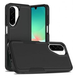 Heavy Duty Slim Hybrid Shockproof Armor Phone Case for Samsung Galaxy A17 (Black)