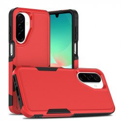 Heavy Duty Slim Hybrid Shockproof Armor Phone Case for Samsung Galaxy A17 (Red)