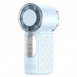 Mini Portable Fan with 0-199 Adjustable Speed (Blue)