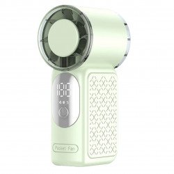 Mini Portable Fan with 0-199 Adjustable Speed (Green)