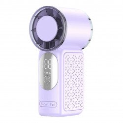 Mini Portable Fan with 0-199 Adjustable Speed (Purple)