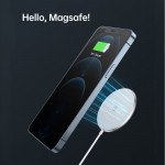 Wholesale MagLeap Magsafe Style Magnetic Wireless Charger 15W Fast Charge with PD Adapter T517 for Apple iPhone 12 12 Pro Max / 12 Pro / 12 / 12 Mini / Magsafe Case (White)