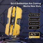 Wholesale Futuristic Wireless Bluetooth TWS Headphones with Power Display - Universal Compatibility TC04 for Universal Cell Phone And Bluetooth Device (Yellow)