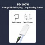 Wholesale 2-in-1 USB C to HDMI Nylon Braided Cable 6.5FT with 60W PD Charging Port - 4K Video Adapter Cord for Universal Cell Phone And Bluetooth Device (White)