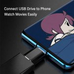 Wholesale Type C to USB Adapter Male to Female USB OTG Extension Cable Compatible Support USB Flash Drive Mouse Keyboard Microphone for Universal USB Type-C Devices (Black)