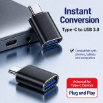 Wholesale Type C to USB Adapter Male to Female USB OTG Extension Cable Compatible Support USB Flash Drive Mouse Keyboard Microphone for Universal USB Type-C Devices (Black)