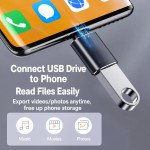Wholesale Type C to USB Adapter Male to Female USB OTG Extension Cable Compatible Support USB Flash Drive Mouse Keyboard Microphone for Universal USB Type-C Devices (Black)