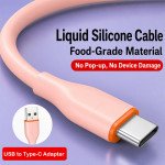 Wholesale 6FT Type-C to USB Cable 2.4A Heavy-Duty Durable Soft Flexible Tangle-Free Charging and Sync Cord Packaged in Resealable Plastic Bag for Universal Cell Phone, Device and More (Pink)