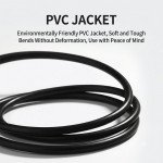 Wholesale 10ft USB 2.0 Extension Cord Durable and Flexible High-Speed Data Transfer - Male to A Female Cable for Universal Cell Phone, Device and More (Black)