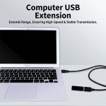 Wholesale 10ft USB 2.0 Extension Cord Durable and Flexible High-Speed Data Transfer - Male to A Female Cable for Universal Cell Phone, Device and More (Black)