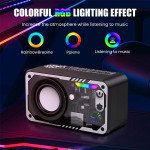 Wholesale Futuristic Transparent Bluetooth Speaker - Lightweight with LED Lights & Type-C Charging V1 for Universal Cell Phone And Bluetooth Device (White)