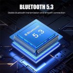 Wholesale Futuristic Transparent Bluetooth Speaker - Lightweight with LED Lights & Type-C Charging V1 for Universal Cell Phone And Bluetooth Device (White)