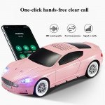 Wholesale Modern Design Music Express Car Compact and Stylish Wireless Sound Bluetooth Speaker with LED Lights WS-593 for Universal Cell Phone And Bluetooth Device (Pink)