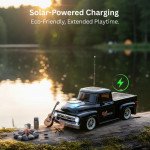 Wholesale Solar-Powered Pickup Truck Bluetooth Speaker - Portable Wireless Outdoor Audio System with Solar Charging WS692 for Universal Cell Phone And Bluetooth Device (Black)