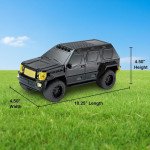 Wholesale SUV Car Shaped Compact Rugged Design Boombox Bluetooth Wireless Speaker with LED Lights WS1869 for Universal Cell Phone And Bluetooth Device (Green)