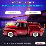Wholesale Pickup Truck Design Portable Wireless Bluetooth Speaker with Radio WS538 for Universal Cell Phone And Bluetooth Device (White)