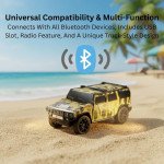 Wholesale Large SUV Design Music Car Portable Wireless Bluetooth Speaker with LED Light WS590 for Universal Cell Phone And Bluetooth Device (White)