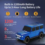 Wholesale SUV Shaped Compact Rugged Off-Road Vehicle Design Bluetooth Wireless Speaker with LED Lights WS591 for Universal Cell Phone And Bluetooth Device (White)