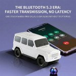 Wholesale SUV Shaped Compact Rugged Off-Road Vehicle Design Bluetooth Wireless Speaker with LED Lights WS591 for Universal Cell Phone And Bluetooth Device (White)