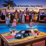 Wholesale Modern Design Music Express Car Compact and Stylish Wireless Sound Bluetooth Speaker with LED Lights WS-593 for Universal Cell Phone And Bluetooth Device (White)