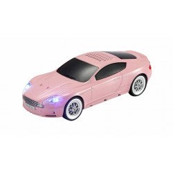Modern Design Music Express Car Compact and Stylish Wireless Sound Bluetooth Speaker with LED Lights WS-593 for Universal Cell Phone And Bluetooth Device (Pink) Modern Design Music Express Car Compact and Stylish Wireless Sound Bluetooth Speaker with LED Lights WS-593 for Universal Cell Phone And Bluetooth Device (Pink)