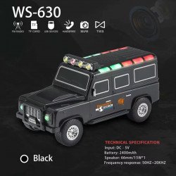 Large Off Road SUV Style Wireless Truck Design Bluetooth Speaker (Black)