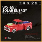 Wholesale Solar-Powered Pickup Truck Bluetooth Speaker - Portable Wireless Outdoor Audio System with Solar Charging WS692 for Universal Cell Phone And Bluetooth Device (Red)