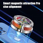 Wholesale Magnetic Gaming Phone Cooler Fan with RGB Lights - Fast Cooling for Mobile Devices X18 for Universal Cell Phone And Bluetooth Device (Black)