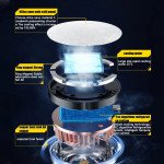 Wholesale Magnetic Gaming Phone Cooler Fan with RGB Lights - Fast Cooling for Mobile Devices X18 for Universal Cell Phone And Bluetooth Device (Black)