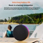 Wholesale Portable Magnetic Bluetooth Speaker with RGB Lights and Handle - Wireless Music Player for Indoor and Outdoor Use X203 for Universal Cell Phone And Bluetooth Device (Black)