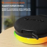 Wholesale Portable Magnetic Bluetooth Speaker with RGB Lights and Handle - Wireless Music Player for Indoor and Outdoor Use X203 for Universal Cell Phone And Bluetooth Device (Black)