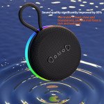 Wholesale Portable Magnetic Bluetooth Speaker with RGB Lights and Handle - Wireless Music Player for Indoor and Outdoor Use X203 for Universal Cell Phone And Bluetooth Device (Black)