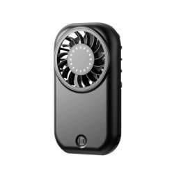 Mini High-Speed Handheld Fan with Rechargeable Battery (Black)