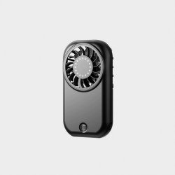Mini High-Speed Handheld Fan with Rechargeable Battery (Black)