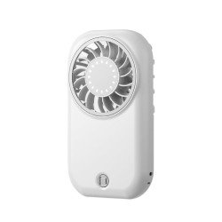Mini High-Speed Handheld Fan with Rechargeable Battery (White)